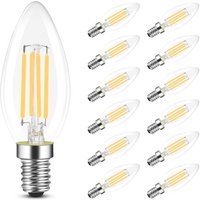 E14 led Warmweiß Glühbirne - 12er Pack 4W Leuchtmittel Ersatz 40W Lampe 2700K Warmweiss Birne Kein Flimmern Energiesparlampe für Wohnzimmer Küchen E14 led Warmweiß Glühbirne - 12er Pack 4W Leuchtmittel Ersatz 40W Lampe 2700K Warmweiss Birne Kein Flimmern Energiesparlampe für Wohnzimmer Küchen von GBLY