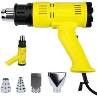 Gbly - Heißluftgebläse 2000W Heißluftpistole Regelbar Heissluftföhn Kit 60℃- 600℃ Heissluftpistole Stufenlos Temperaturregler Heißluftgebläse heat von GBLY