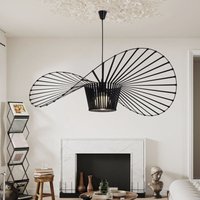 Gbly - Kronleuchter Modern Hängelampe Schwarz - Pendelleuchte Wohnzimmer 120CM Pendellampe E27 Hutdesign-Hängeleuchte Höhenverstellbar Max. 40W ohne von GBLY