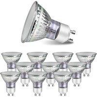Gbly - Packung mit 10 GU10 led Warmweiß 4 w Leuchtmitteln Ersetzt 40 w Halogenlampe 3000 k Energiesparleuchtmittel Strahlwinkel 110° von GBLY