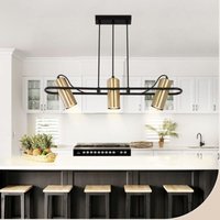 Gbly - Pendelleuchte Esstisch Hängelampe Vintage - 3 Flammig Esszimmerlampe Gold Hängeleuchte Industrial Design GU10 Esstischlampe Küchenlampe von GBLY