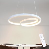 Gbly - Pendelleuchte Esstisch Hängelampe led: Dimmbar Küchenlampe Hängend Weiß Esszimmerlampe Modern Hängeleuchte Design Esstischlampe mit von GBLY