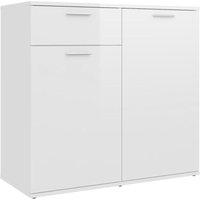 Gbly - Sideboard Hochglanz-Weiß 80x36x75 cm Holzwerkstoff Gbly - Sideboard Hochglanz-Weiß 80x36x75 cm Holzwerkstoff von GBLY