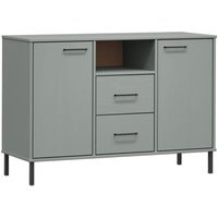 Gbly - Sideboard oslo mit Metallbeinen Grau 113x40x77 cm Massivholz Gbly - Sideboard oslo mit Metallbeinen Grau 113x40x77 cm Massivholz von GBLY