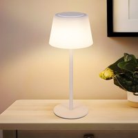 Tischlampe Kabellos Nachttischlampe Akku - led Tischleuchte Touch Dimmbar Lampe mit usb Aufladbar Weiß 3600mhA Batterie Tischlampen für Modern von GBLY