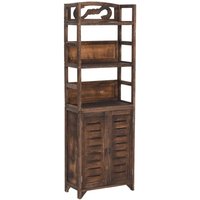 Gbly - Vitrine Dunkelbraun 46x24x140 cm Massivholz Paulownia Gbly - Vitrine Dunkelbraun 46x24x140 cm Massivholz Paulownia von GBLY