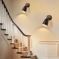 Wandleuchte Innen Wandlampe Schwarz - 2er Vintage Wandbeleuchtung Schlafzimmer Wandstrahler GU10 Flurlampe Küche Schwenkbar Wandlicht Retro für Wandleuchte Innen Wandlampe Schwarz - 2er Vintage Wandbeleuchtung Schlafzimmer Wandstrahler GU10 Flurlampe Küche Schwenkbar Wandlicht Retro für von GBLY