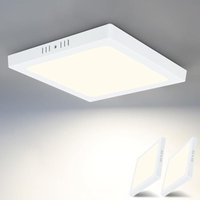 Led Deckenleuchte 2ER ,4000K Flach Badezimmer IP44 18W Gbly Deckenlampe Schlafzimmerlampe Modern Ø23CM Eckig led Lampe Weiß Neutralweiß Wasserfest Led Deckenleuchte 2ER ,4000K Flach Badezimmer IP44 18W Gbly Deckenlampe Schlafzimmerlampe Modern Ø23CM Eckig led Lampe Weiß Neutralweiß Wasserfest von GBLY