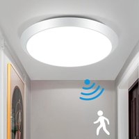 Gbly - led Deckenleuchte mit Bewegungsmelder IP44 Φ30cm Rund Deckenlampe 15W Neutralweiß für Badezimmer Balkon Wohnzimmer Flur Gbly - led Deckenleuchte mit Bewegungsmelder IP44 Φ30cm Rund Deckenlampe 15W Neutralweiß für Badezimmer Balkon Wohnzimmer Flur von GBLY