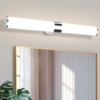 Gbly - led Spiegelleuchte Bad Spiegellampe 15W Badleuchte Wand 60CM Chrom Wandlampe Wasserdicht IP44 Wandleuchte Neutralweiß 4000K Feuchtraumleuchte von GBLY