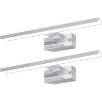 Led Spiegelleuchte Bad Spiegellampe - 6W Badleuchte Wand 30CM Wandlampe Badezimmer Wasserdicht IP44 Wandleuchte Chrom Modern Neutralweiß 4000K von GBLY