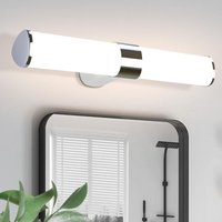 Gbly - led Spiegelleuchte Bad Spiegellampe - 8W Badleuchte Wand 40CM Chrom Wandlampe Badezimmer Wasserdicht IP44 Wandleuchte Neutralweiß 4000K von GBLY