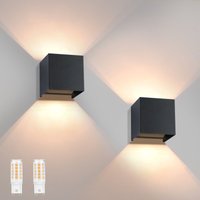 Gbly - led Wandleuchte Aussen Wandlampe: 2ER set Außenwandleuchte Innen Schwarz Lampe Up Down Wand Leuchten Modern Außenlampe IP65 Wasserdicht Gbly - led Wandleuchte Aussen Wandlampe: 2ER set Außenwandleuchte Innen Schwarz Lampe Up Down Wand Leuchten Modern Außenlampe IP65 Wasserdicht von GBLY