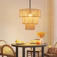 Hängelampe Esstisch Pendelleuchte Wohnzimmer: Rattan Boho Hängeleuchte Ø35cm Schlafzimmerlampe Esstischlampe Hängend 1-flammig Esszimmerlampe E27 Hängelampe Esstisch Pendelleuchte Wohnzimmer: Rattan Boho Hängeleuchte Ø35cm Schlafzimmerlampe Esstischlampe Hängend 1-flammig Esszimmerlampe E27 von GBLY