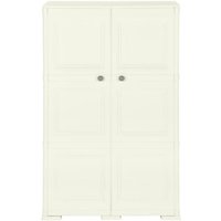 Kunststoffschrank 79x43x125 cm Holzdesign Vanilleeis - Gbly von GBLY