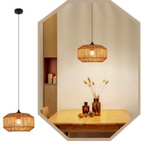 Pendelleuchte Vintage GBLY Hängelampe Esstisch- Pendellampe Esszimmer 1 Flammig Esstischlampe Kurze Laterne Design Hanfseil E27 Hängeleuchte für Pendelleuchte Vintage GBLY Hängelampe Esstisch- Pendellampe Esszimmer 1 Flammig Esstischlampe Kurze Laterne Design Hanfseil E27 Hängeleuchte für von GBLY