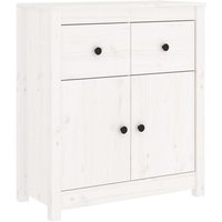 Sideboard Weiß 70x35x80 cm Massivholz Kiefer - Gbly Sideboard Weiß 70x35x80 cm Massivholz Kiefer - Gbly von GBLY