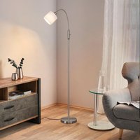 Stehlampe Wohnzimmer Modern Stehleuchte E14 Vintage Stoff Bogenlampe 360° Drehbarer kippschalter Weiß Boho Standlampe Metall Design Standleuchte für Stehlampe Wohnzimmer Modern Stehleuchte E14 Vintage Stoff Bogenlampe 360° Drehbarer kippschalter Weiß Boho Standlampe Metall Design Standleuchte für von GBLY