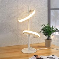 Tischlampe, moderne LED-Tischlampe - Nachttischlampe in Form eines weißen Rings mit abnehmbaren und drehbaren Ringen, 13 w, 3000 k warmweiß, für Tischlampe, moderne LED-Tischlampe - Nachttischlampe in Form eines weißen Rings mit abnehmbaren und drehbaren Ringen, 13 w, 3000 k warmweiß, für von GBLY