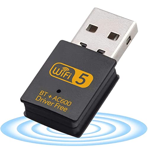 WLAN Stick USB WLAN Bluetooth 2 In 1 Adapter Mini Wireless Dualband 2.4GHz/5.8GHz Kabellose Bluetooth 4.2 Netzwerk Dongles für PC Laptop Desktop für Windows XP/Linux/Mac/7/8/8.1/10 von GBOKYN
