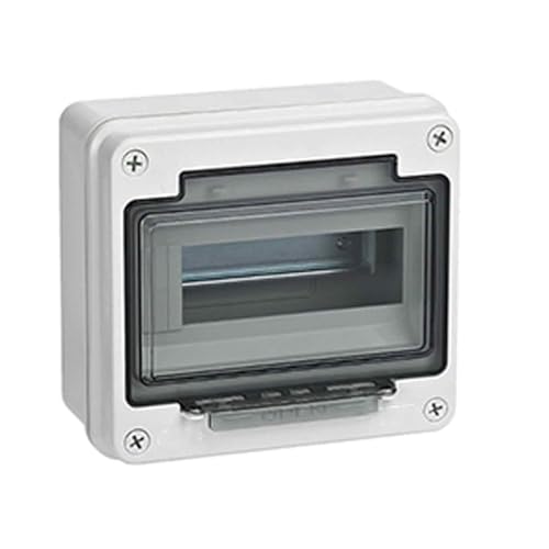 Abzweigdose Aufputz aus ABS-Kunststoff, Smseace Verteilerkasten mit Transparenter Abdeckung, Wasserdicht IP65, Abschließbar für Innenwand-Leistungsschalter(18x16x22cm/7x6.3x8.7in) von GBPLDMAQ