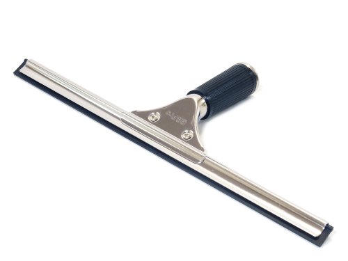 GBPro Edelstahl Fensterwischer, Abzieher (profi fensterabzieher) mit doppelseitiger rubberen verwijderblad, Gummilippe 35 cm von GBPro