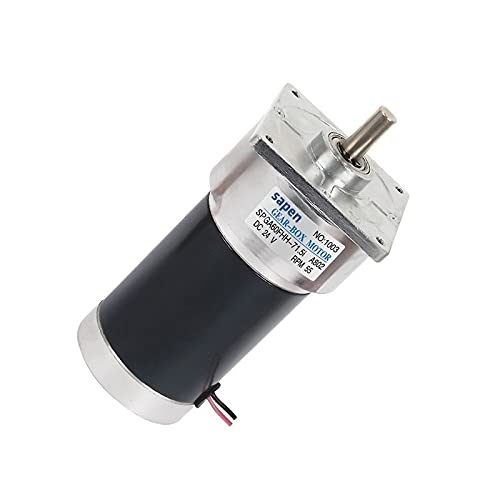 GBSONGLIANGBO Dc Motor, Elektromotor 1 STÜCK Getriebemotor 60mm Miniatur DC Getriebemotor 1 2V 24V. Ausgangswelle 1. 2 URPM-1000 RPM.(20RPM,24V) von GBSONGLIANGBO