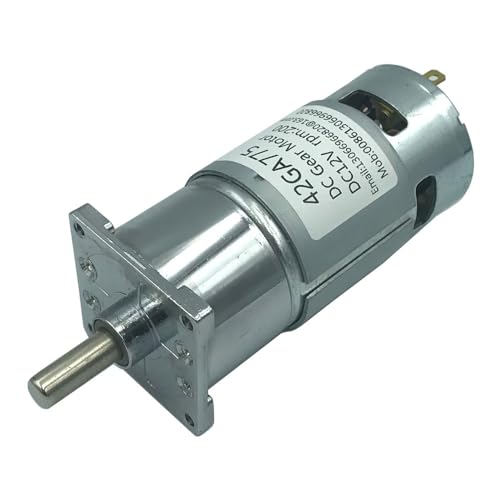 GBSONGLIANGBO Dc Motor, Elektromotor DC-Getriebemotor 12V / 24V-Hochdrehmoment-Motor-langsamer Vorwärts- und Rückwärtsdrehzahl Kleiner Motor(150rpm,24V) von GBSONGLIANGBO