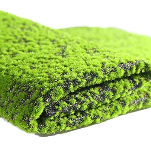 GBSONGLIANGBO Kunstrasen, Kunstrasen Outdoor 1 stücke künstliche Rasen moos Matte Simulation Pflanze Hintergrund innen Wand bryophyte grün(Colorful Bottom) von GBSONGLIANGBO