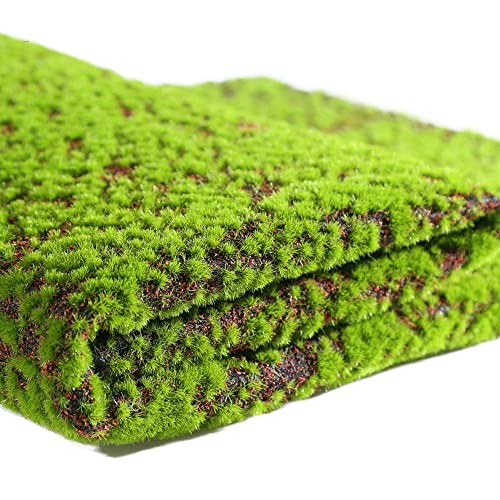 GBSONGLIANGBO Kunstrasen, Kunstrasen Outdoor 1 stücke künstliche Rasen moos Matte Simulation Pflanze Hintergrund innen Wand bryophyte grün(Red Bottom) von GBSONGLIANGBO
