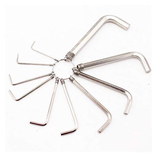GBSONGLIANGBO Sechskantschlüssel Set 2sets Innensechskant-Sspanner-Metrik-Kombination Hex-Schlüsselschlüssel 1.5mm-10mm Mechaniker-Werkzeug(2sets 10pcs) von GBSONGLIANGBO