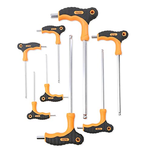GBSONGLIANGBO Sechskantschlüssel Set 8 stück 2mm-10mm SEX Inbent Schlüssel Schlüssel Set Typ Griff Kugelkopfschlüssel Set Auto Motor Fahrrad Fahrrad Reapair Werkzeug Set von GBSONGLIANGBO