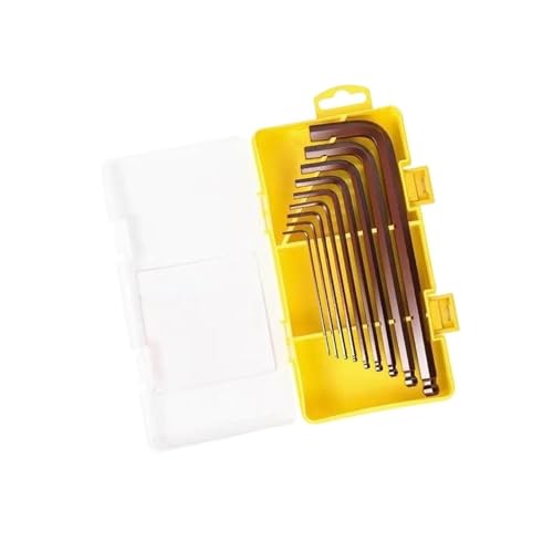 GBSONGLIANGBO Sechskantschlüssel Set Erweiterter Sechskantschlüsselsatz Sechskantschlüssel Multifunktionaler Kurzarm-Werkzeugschlüssel Sechskant-KugelschlüsselWerkzeug(Medium length) von GBSONGLIANGBO