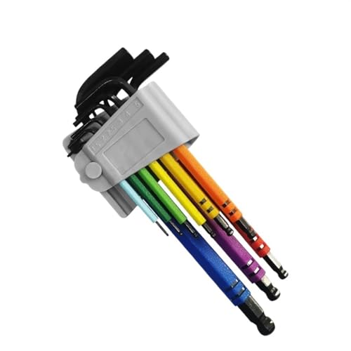 GBSONGLIANGBO Sechskantschlüssel Set Hex Key Set 9PCS Allen Key Set L Wrench Kit Uso apto para Allen Schraube 1,5mm bis 10mm Hexagon schlüssel Hand Werkzeuge Uso apto para Fahrrad Reparatur GBSONGLIANGBO Sechskantschlüssel Set Hex Key Set 9PCS Allen Key Set L Wrench Kit Uso apto para Allen Schraube 1,5mm bis 10mm Hexagon schlüssel Hand Werkzeuge Uso apto para Fahrrad Reparatur von GBSONGLIANGBO