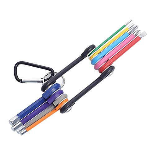 GBSONGLIANGBO Sechskantschlüssel Set SEX-Schraubenschlüssel Set Doppel-End-Torx-Stern L-Form-Schlüssel-Kugelkopf 9 stücke Universal-Schraubenschlüssel Reparatur Handwerkzeuge(Portable 9pcs) von GBSONGLIANGBO