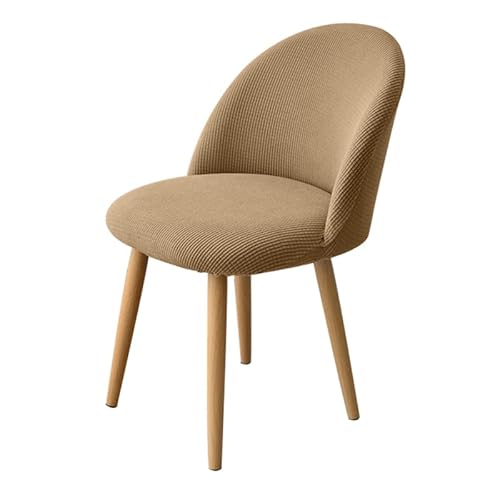 GBSONGLIANGBO Stuhlhussen, Hussen FüR StüHle 1/2/4/6 13 Farbe polare Fleece Stoff stretchendubtbill Stuhl Abdeckung schienback backable Kissen Sitz Abdeckung elastischer Mode nach Hause(Beige,4 Pcs) von GBSONGLIANGBO