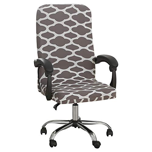 GBSONGLIANGBO Stuhlhussen, Hussen FüR StüHle Gedruckte elastische Stuhlabdeckungen Rotierende Stretch Office Computer Schreibtisch Sitz Stuhlabdeckung Abnehmbare Slipcover M/L(12,L) von GBSONGLIANGBO