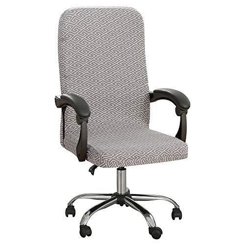 GBSONGLIANGBO Stuhlhussen, Hussen FüR StüHle Gedruckte elastische Stuhlabdeckungen Rotierende Stretch Office Computer Schreibtisch Sitz Stuhlabdeckung Abnehmbare Slipcover M/L(18,L) von GBSONGLIANGBO
