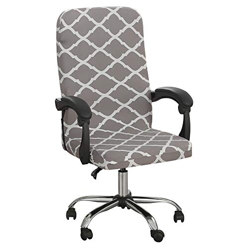GBSONGLIANGBO Stuhlhussen, Hussen FüR StüHle Gedruckte elastische Stuhlabdeckungen Rotierende Stretch Office Computer Schreibtisch Sitz Stuhlabdeckung Abnehmbare Slipcover M/L(4,M) von GBSONGLIANGBO