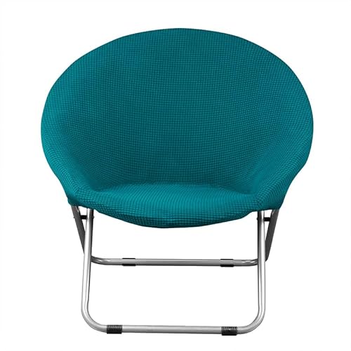 GBSONGLIANGBO Stuhlhussen, Hussen FüR StüHle Jacquard Stoff Runde Untertasse Stuhlabdeckung 6 Farben Waschbare Stuhlabdeckungen Sitzmond Untertasse Slipcover Stretch Universal Sitzbezug(Peacock) von GBSONGLIANGBO
