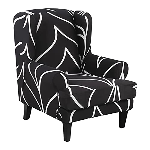 GBSONGLIANGBO Stuhlhussen, Hussen FüR StüHle wasserdichte abfallende Arm zurück Stuhlabdeckung Elastische Sessel Windeback Wingback Wing Sofa Rückenstuhlabdeckung Stretch Protector(Color 15) von GBSONGLIANGBO