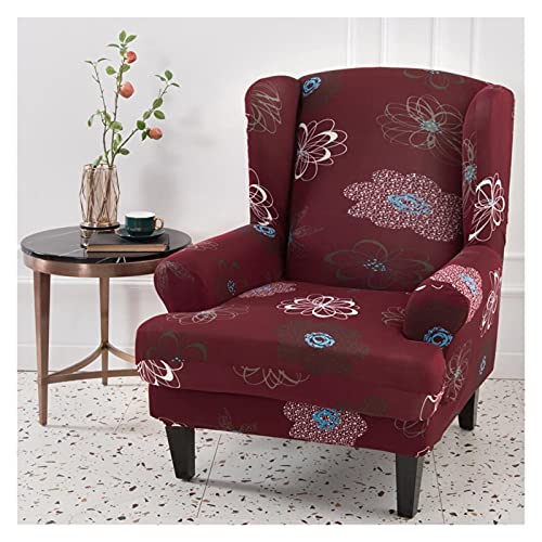 GBSONGLIANGBO Stuhlhussen, Hussen FüR StüHle wasserdichte abfallende Arm zurück Stuhlabdeckung Elastische Sessel Windeback Wingback Wing Sofa Rückenstuhlabdeckung Stretch Protector(Color 4) von GBSONGLIANGBO