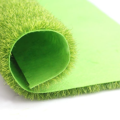Kunstrasen, Kunstrasen Outdoor 2 stücke Simulation Moos Turfen Rasenwand Grüne Pflanzen DIY Künstliche Gras Board Hochzeit Mini Garten Micro Landschaft Dekor Zubehör(L) von GBSONGLIANGBO