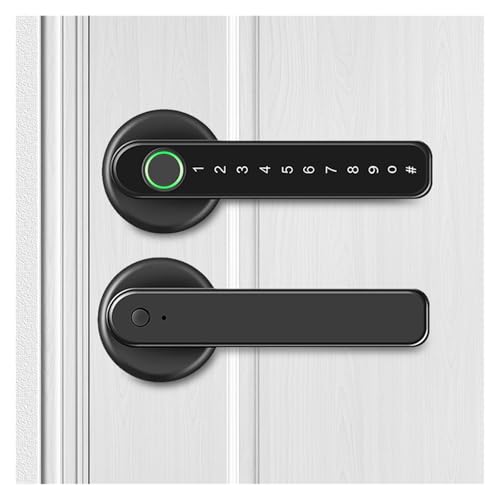 Smart Lock, Smartes TüRschloss Fingerabdruck-Türschloss/Intelligenter Türknauf/Biometrisches Türschloss mit Passcode/Fernbedienung/Eingangstür Smart Lock, Smartes TüRschloss Fingerabdruck-Türschloss/Intelligenter Türknauf/Biometrisches Türschloss mit Passcode/Fernbedienung/Eingangstür von GBSONGLIANGBO
