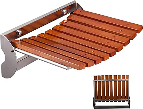 Faltbarer Duschsitz, Wandmontage, klappbarer Duschsitz, Badhocker für ältere Menschen mit Behinderungen, wandmontierter Duschsitz, Stuhl mit Stahlgestell und von GBVQBA
