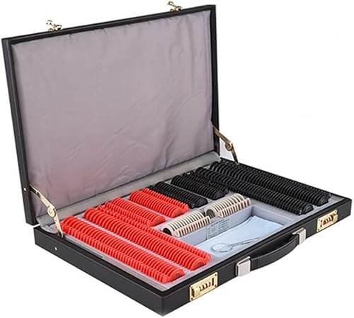 Optometrie-Set, Optometrie-Testlinsen-Set, 266-teilig, Optometrieausrüstung mit 26-mm-Öffnung, Optometrie-Set, Augenlinsen mit Metallrand und Stuc von GBVQBA