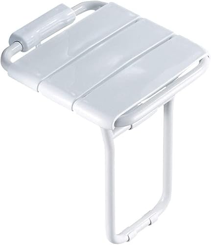 Wandmontierter faltbarer Duschsitz, Wandklappbarer Duschhocker, Faltbarer Duschhocker zum Wechseln von Schuhen mit Beinen, Hocker für Duschsitz für pa von GBVQBA