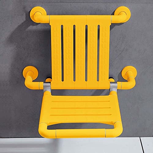 Wandmontierter faltbarer Duschsitz, Wandstuhl für Dusche, klappbarer Duschsitz, wasserdichter Duschsitz, Badewannensitz, Hocker für den Eingangsbereich von GBVQBA