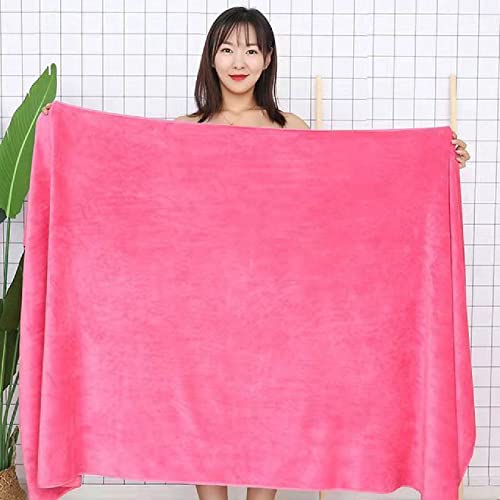 GBYJ 150X200 cm Mikrofaser-Badetuch, Super Saugfähiges Und Schnell Trocknendes Weiches Weiches Handtuch, Rosarot, 150X200 cm von GBYJ