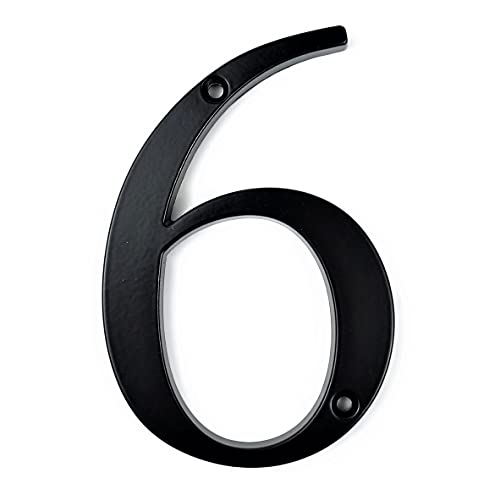GBYUHAIJUN Hausnummernschild,Hausnummer 10cm Big Modern House Nummer Tür Home Adresse Mailbox-Nummern Hausnummer Digital-Tür-Außenschild 4 Zoll.# 0-9 Schwarz(7) von GBYUHAIJUN